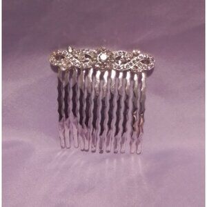Silver Rhinestone Hair Comb Clip Bridal Wedding Accessories